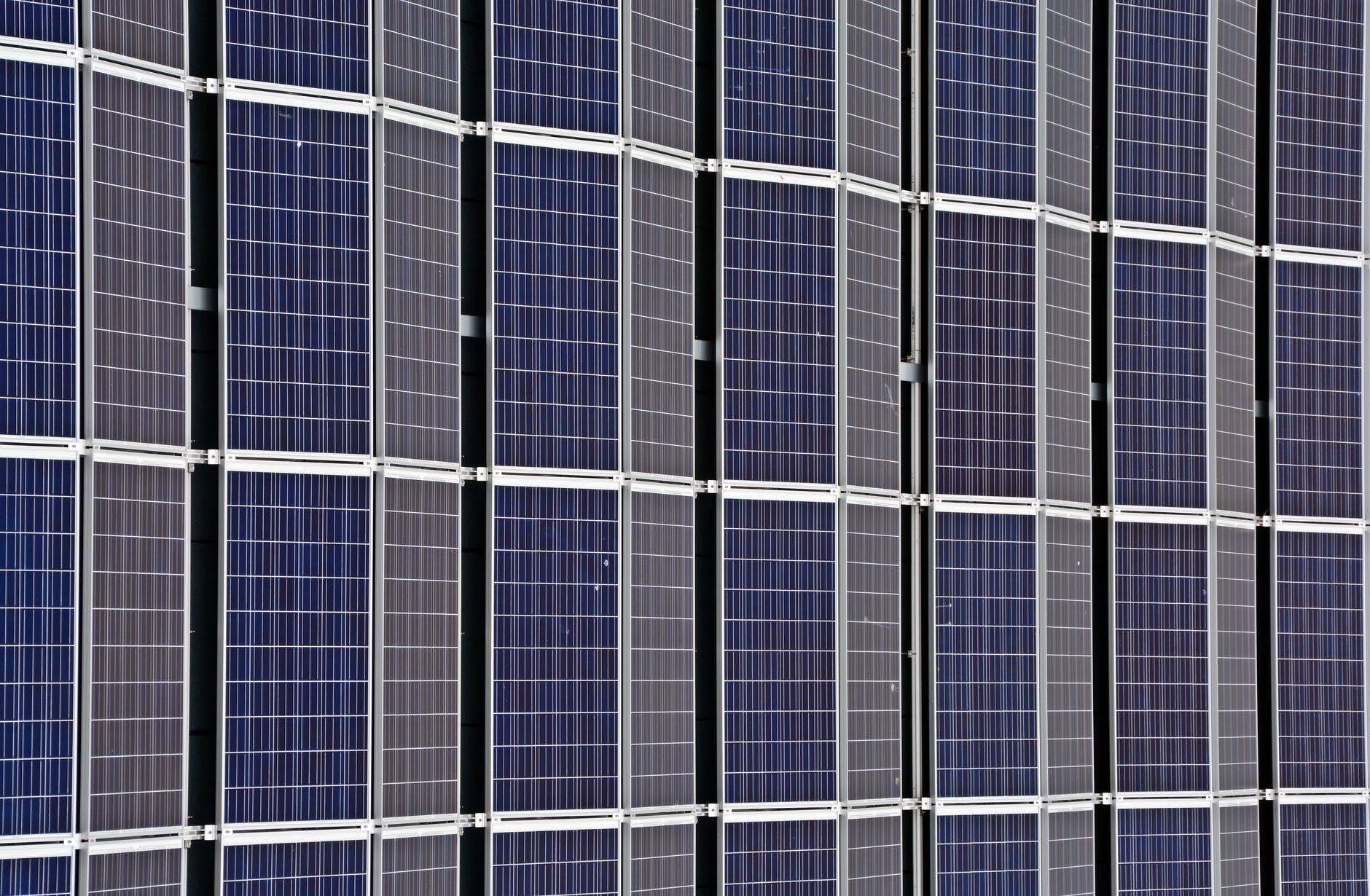 closeup shot of solor panel